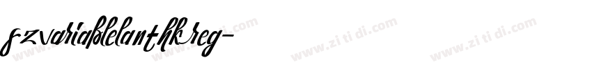 fzvariablelanthk reg字体转换